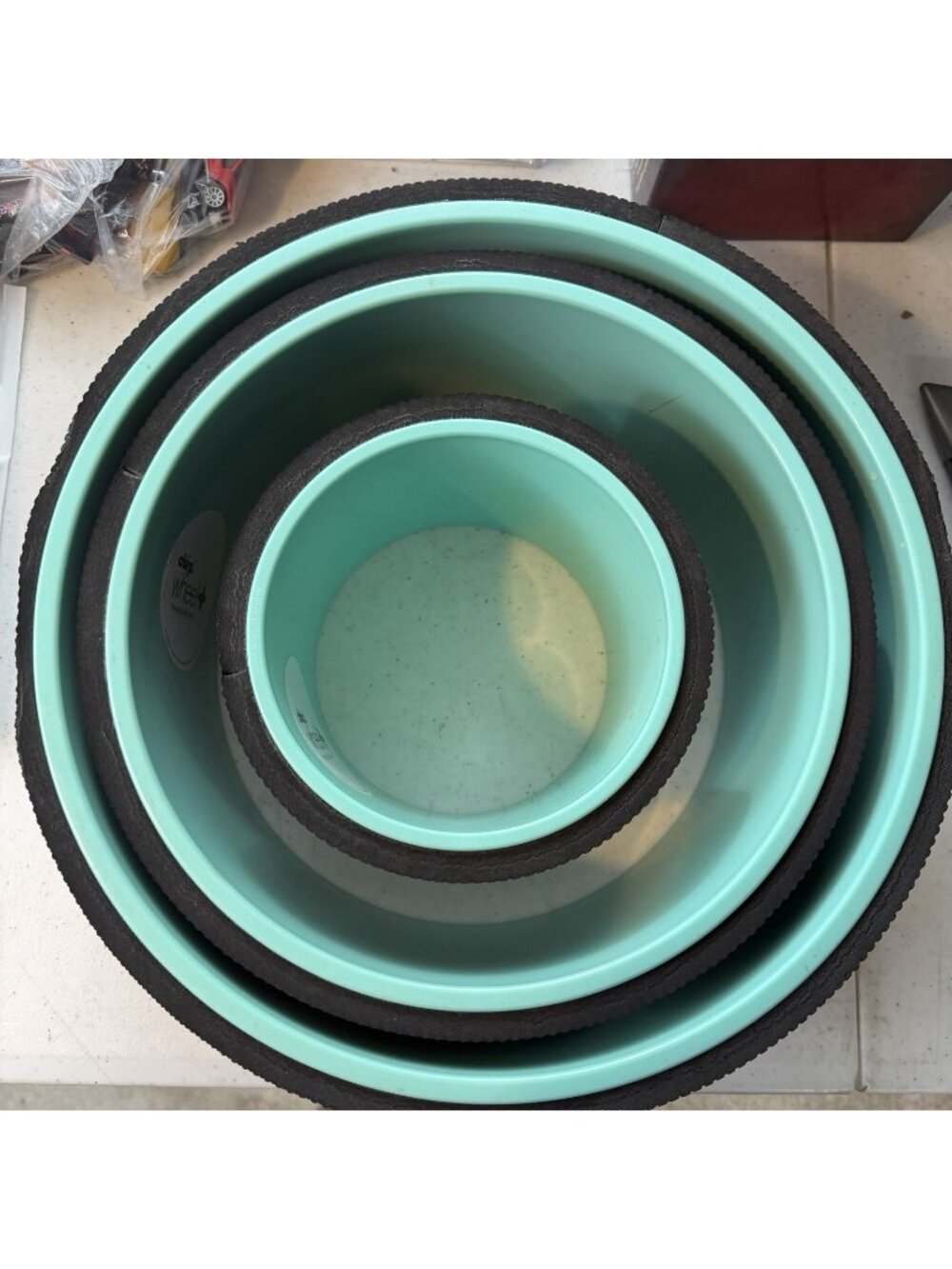 Chirp Wheel +  for Back Pain Relief  Stretch Black/Teal 12” 10” 6” VGC
